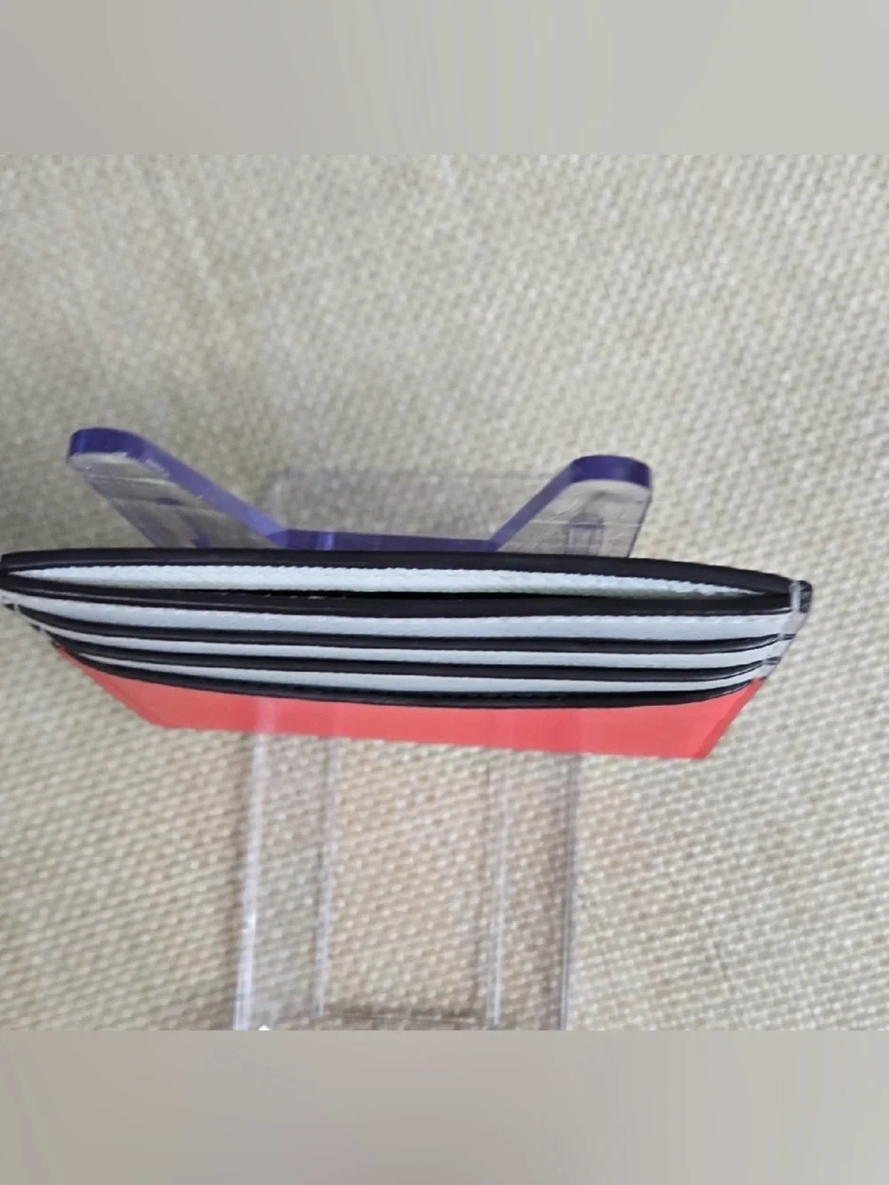 Kate Spade Colorblock Saffiano Leather Card Holder Wallet